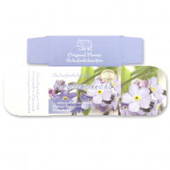 Paper box MC for sheep milk soap square 100g, Forget-me-not 