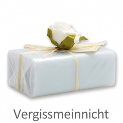 Schafmilchseife eckig 100g 1er verpackt, Vergissmeinnicht 