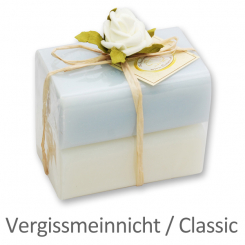 Schafmilchseife eckig 100g 2er verpackt Classic/Vergissmeinnicht 