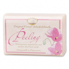Sheep milk soap square 100g classic, Peeling rose 