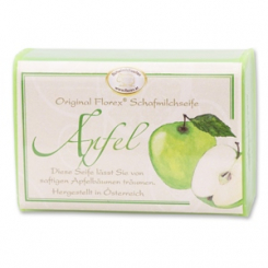 Schafmilchseife eckig 100g klassisch, Apfel 