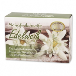 Schafmilchseife eckig 100g in Schachtel, Edelweiß 