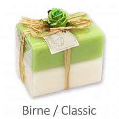 Schafmilchseife eckig 100g 2er verpackt, Classic/Birne 