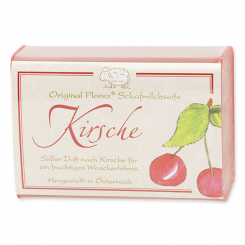 Schafmilchseife eckig 100g klassisch, Kirsche 