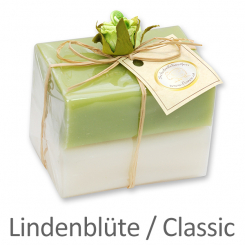 Schafmilchseife eckig 100g 2er verpackt, Classic/Lindenblüte 