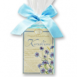 Sheep milk soap square 100g classic in cellophane, Cornflower 