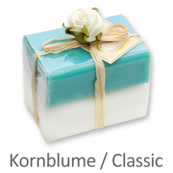 Schafmilchseife eckig 100g 2er verpackt Classic/Kornblume 