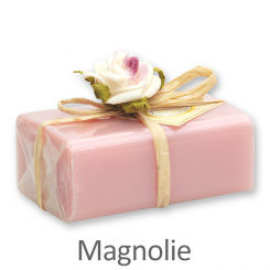 Schafmilchseife eckig 100g 1er verpackt, Magnolie 