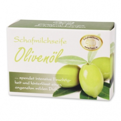Schafmilchseife eckig 100g in Schachtel, Olivenöl 