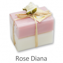 Schafmilchseife eckig 100g 2er verpackt Classic/Rose Diana 