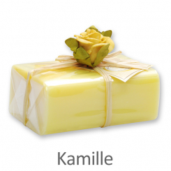 Sheep milk soap square 100g 1 piece packed, Chamomile 