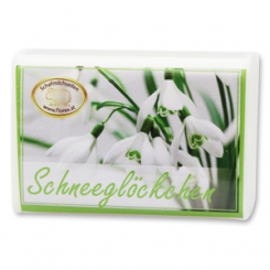 Sheep milk soap square 100g modern, Snow drop 