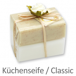 Schafmilchseife eckig 100g 2er verpackt, Classic/Küchenseife 