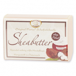 Sheep milk soap square without palm oil 100g classic, Sheabutter 
