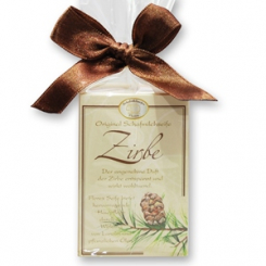 Schafmilchseife eckig 100g klassisch in Cello, Zirbe 