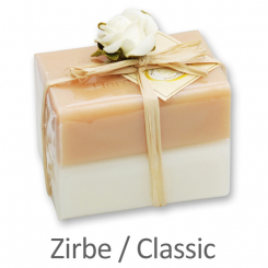 Schafmilchseife eckig 100g 2er verpackt, Classic/Zirbe 