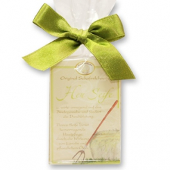 Sheep milk soap square 100g classic in cellophane, Hay 