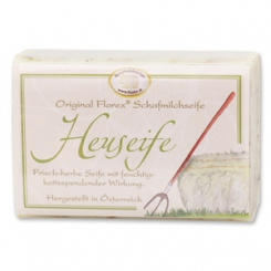 Schafmilchseife eckig 100g klassisch, Heuseife 