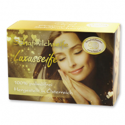 Sheep milk soap square without palm oil 100g paper box, Luxury soap 