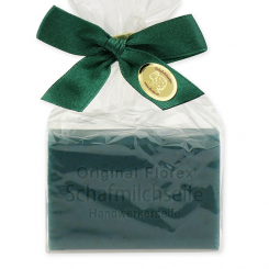 Sheep milk soap square 100g in a cellophane bag, 'Handymen' soap 