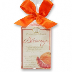 Sheep milk soap square 100g classic in cellophane, Blood orange 