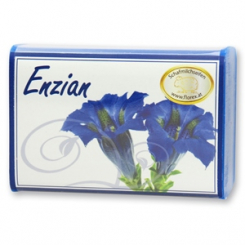 Sheep milk soap square 100g modern, Gentian 