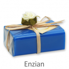Schafmilchseife eckig 100g 1er verpackt, Enzian 