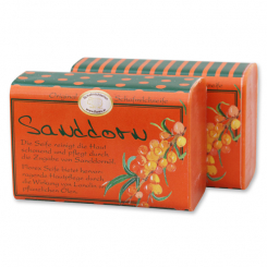 Sheep milk soap square 100g "Jung & Flott", Sea buckthorn 