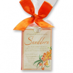 Sheep milk soap square 100g classic in cellophane, Sea buckthorn 