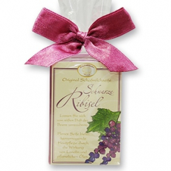 Sheep milk soap square 100g classic in cellophane, Black currant 