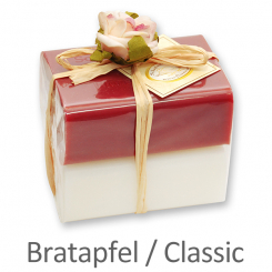 Schafmilchseife eckig 100g 2er verpackt, Classic/Bratapfel 