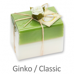 Sheep milk soap square 100g 2 pieces packed, Classic/ginko 