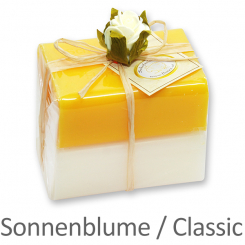 Schafmilchseife eckig 100g 2er verpackt, Classic/Sonnenblume 