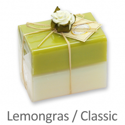 Sheep milk soap square 100g 2 pieces packed, Classic/lemongrass 