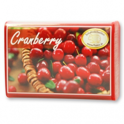 Schafmilchseife eckig 100g modern, Cranberry 