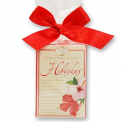 Sheep milk soap square 100g classic in cellophane, Hibiscus 