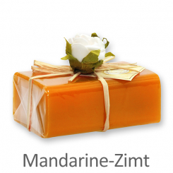 Schafmilchseife eckig 100g 1er verpackt, Mandarine-Zimt 