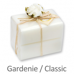 Schafmilchseife eckig 100g 2er verpackt, Classic/Gardenie 
