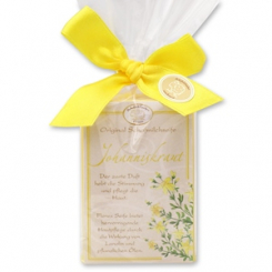 Sheep milk soap square 100g classic in cellophane, St. John's wort 
