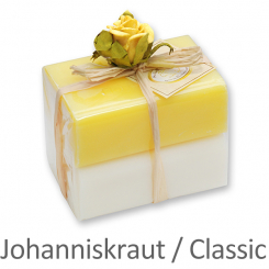 Sheep milk soap square 100g 2 pieces packed, Classic/st.John's wort 