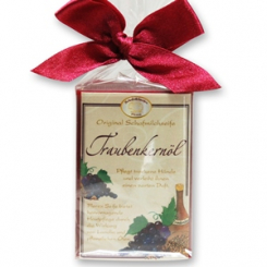 Sheep milk soap square 100g classic in cellophane, Grape seed oil 