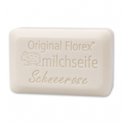 Schafmilchseife Luxus 100g, Schneerose 