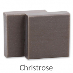 Sheep milk guest soap 35g, Christmas rose silver 