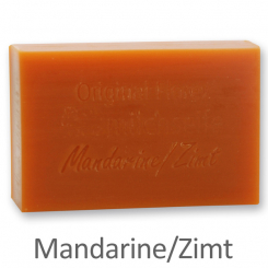 Schafmilchseife eckig 150g, Mandarine-Zimt 