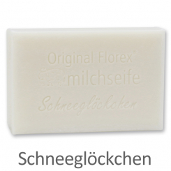 Schafmilchseife eckig 150g, Schneeglöckchen 