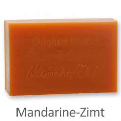 Schafmilchseife eckig 150g, Mandarine-Zimt 