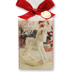 Schafmilchseife eckig 150g in Cello "Schöne Zeit", Classic 