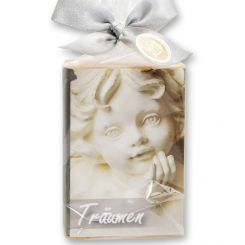 Schafmilchseife eckig 150g in Cello "Träumen", Quitte 