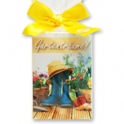 Sheep milk soap 150g in a cellophane bag "Gartenträume", Honey 