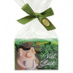 Sheep milk soap 150g in a cellophane "Viel Glück", Verbena 